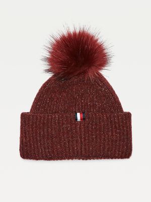 tommy hilfiger pom pom hat