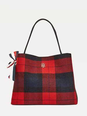 tommy hilfiger plaid bag