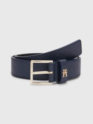 Monogram square-buckle belt