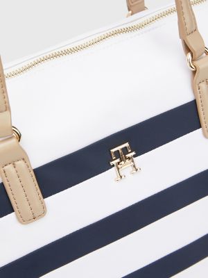 Emblem Stripe Tote