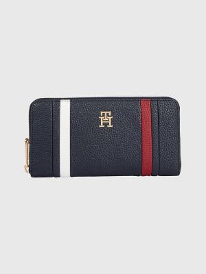 Tommy hilfiger deals wallet with zipper