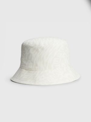 TJ Block Logo Bucket Hat, Ivory