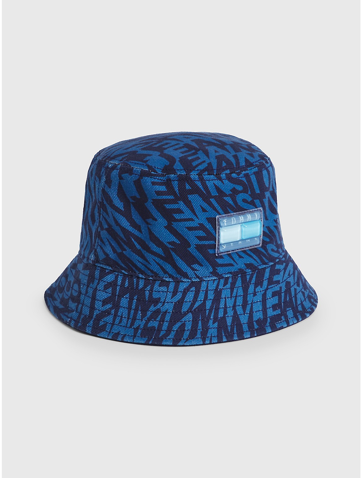 Tommy Hilfiger Women's TJ Contrast Block Logo Bucket Hat - Blue