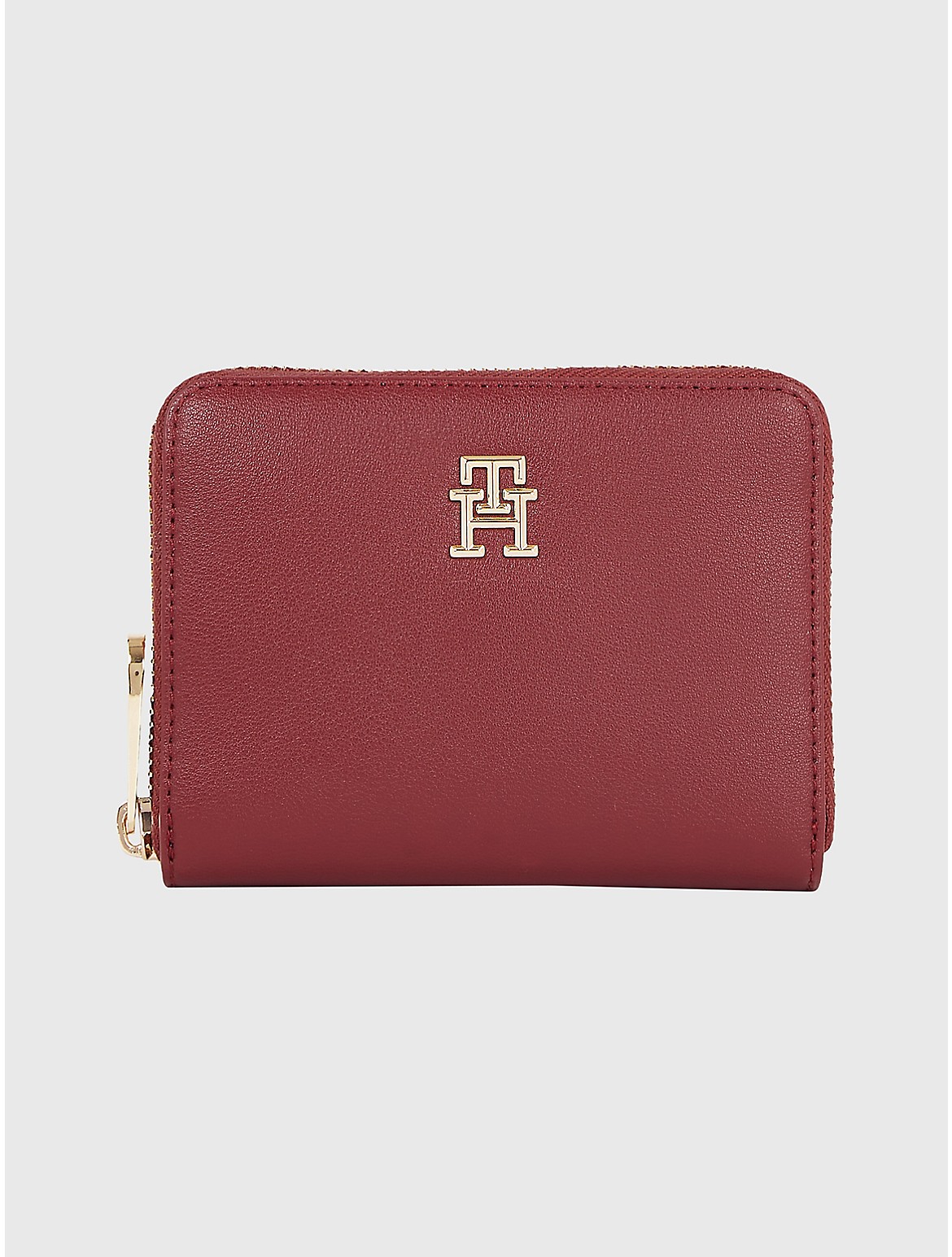 Tommy Hilfiger Women's TH Logo Medium Zip Wallet - Red