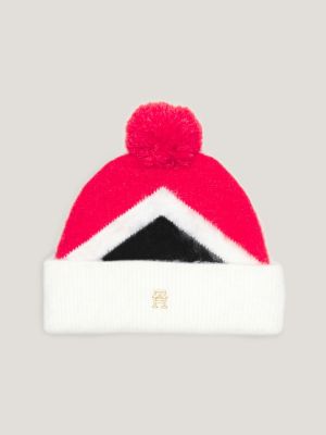 Logo Cotton Beanie in Pink - Off White Kids