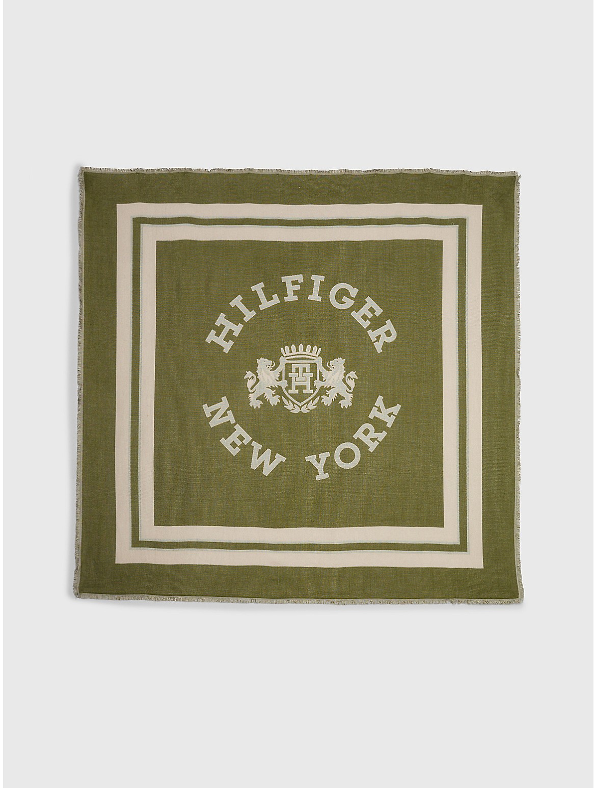 Tommy Hilfiger Women's Heritage Logo Square Scarf - Green