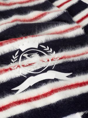 Rugby Stripe Crest Scarf, Global Stripe