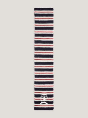 Rugby Stripe Crest Scarf, Global Stripe