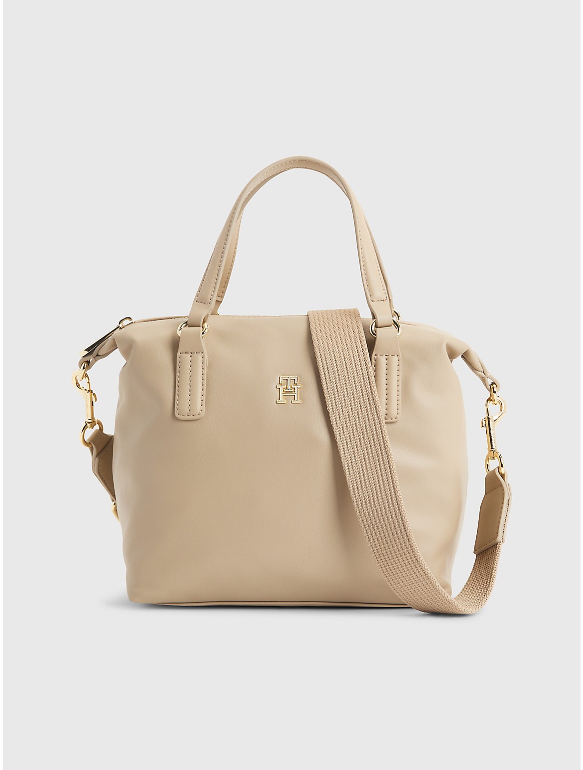 Tommy Hilfiger Women's TH Logo Small Tote - Beige