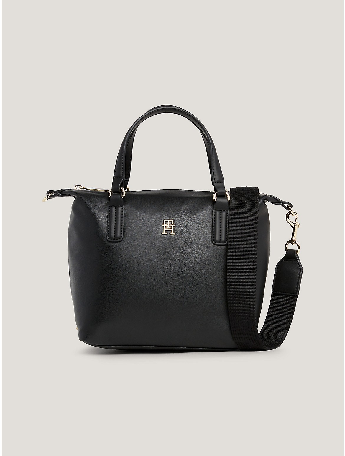 Tommy Hilfiger Women's TH Logo Small Tote - Black