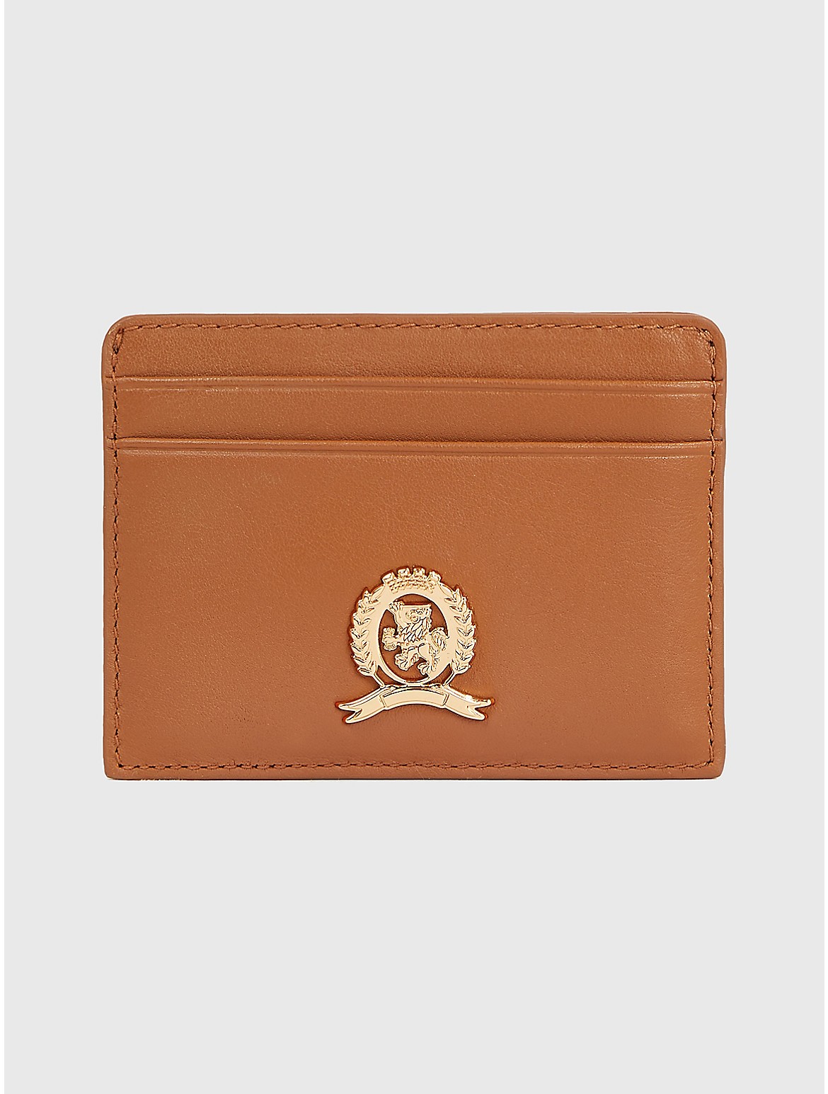 Tommy Hilfiger Women's Luxe Leather Credit Card Holder - Brown