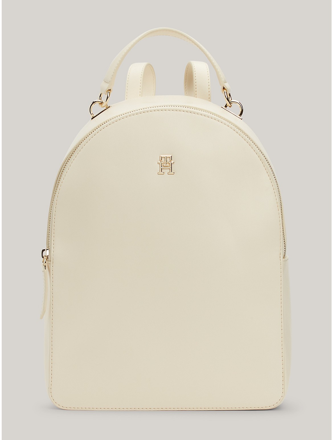 Shop Tommy Hilfiger Solid Th Logo Backpack In Calico
