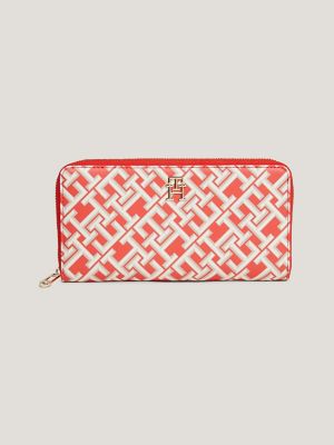 TH Monogram Large Zip-Around Wallet | Tommy Hilfiger