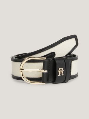 Tommy hilfiger white belt sale