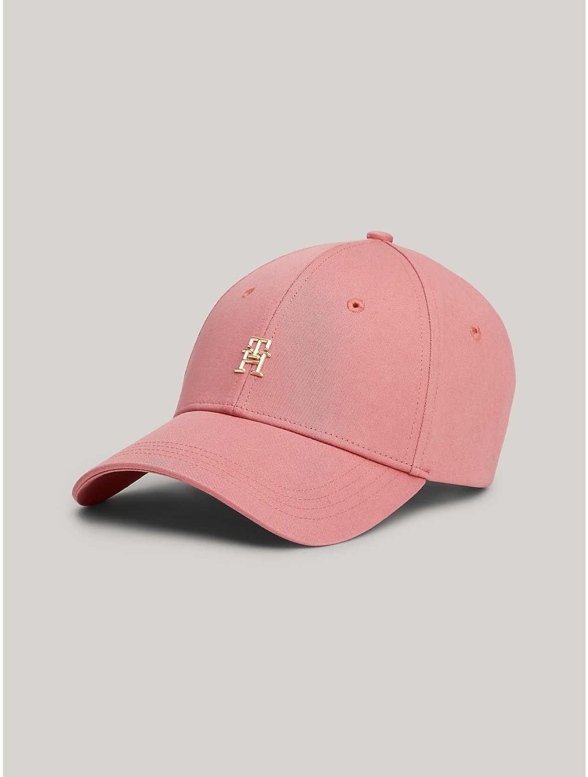 Tommy Hilfiger Monogram Plaque Cap In Teaberry Blossom