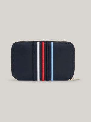 TH Stripe Large Zip Wallet, Space Blue