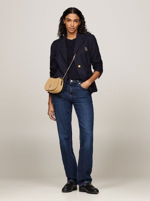 TH Heritage Chain Link Crossbody Bag, Classic Khaki