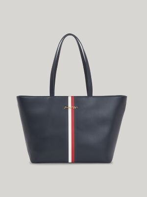 Tommy Hilfiger Signature Blue outlet Tote Shoulder Bag