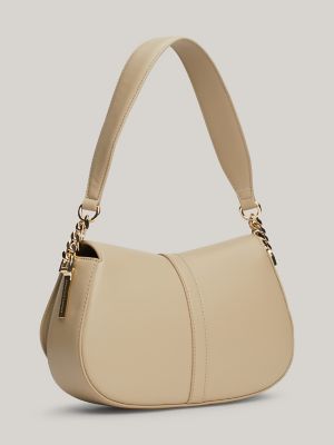 Tommy Heritage Saddle Bag, Beige