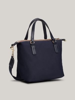 Signature Stripe Zip Small Tote Tommy Hilfiger