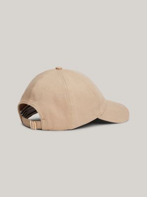 Embroidered Monogram Baseball Cap, Beige