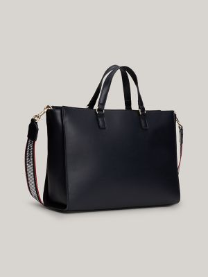 TH Classic Signature Satchel, Space Blue