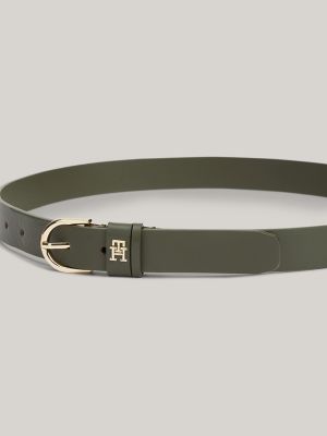 TH Logo Leather Belt | Tommy Hilfiger USA
