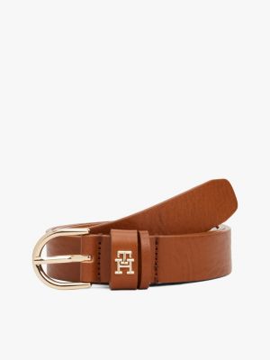 Monogram Slim Leather Belt