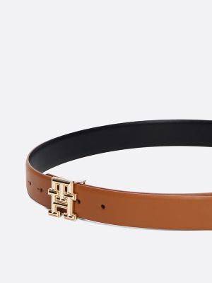 トップス S logo belt tops white Vince Camuto Collection Xiix Circle & Bar Interlocking Belt