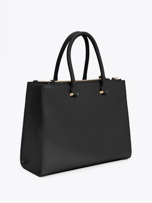 Monogram Plaque Medium Tote Tommy Hilfiger