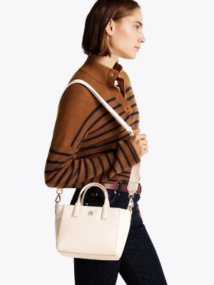 Monogram Logo Mini Tote, Sugarcane