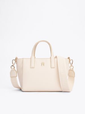 Monogram Logo Mini Tote, Sugarcane