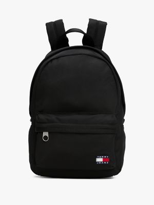 Tommy Jeans Badge Logo Dome Backpack, Black