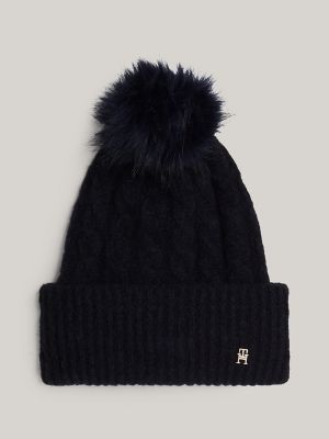 Cable Knit Alpaca Blend Pom Beanie Tommy Hilfiger