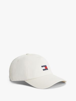 Tommy Jeans Badge Logo Baseball Cap, Ivory