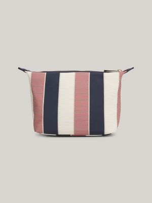 Signature Stripe Washbag, Beige