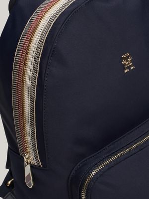 Signature Stripe Zip Backpack