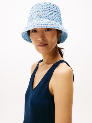 Woven Bucket Hat, Breezy Blue