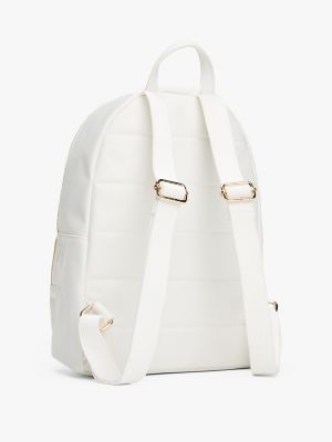 Textured Stripe Backpack, Ecru