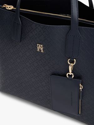 Textured Monogram Satchel | Tommy Hilfiger