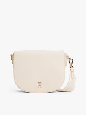 Logo Strap Saddle Bag, Sugarcane