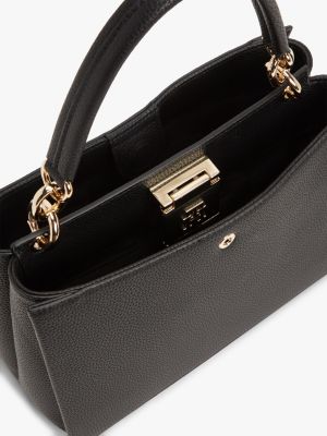 Женские сумки Tommy Hilfiger Monogram Clasp Medium Satchel Bag — фото 4