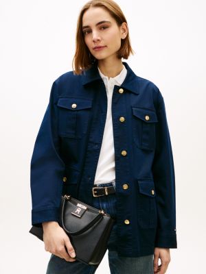 Женские сумки Tommy Hilfiger Monogram Clasp Medium Satchel Bag — фото 5