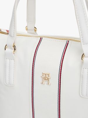 Textured Stripe Small Tote Bag | Tommy Hilfiger