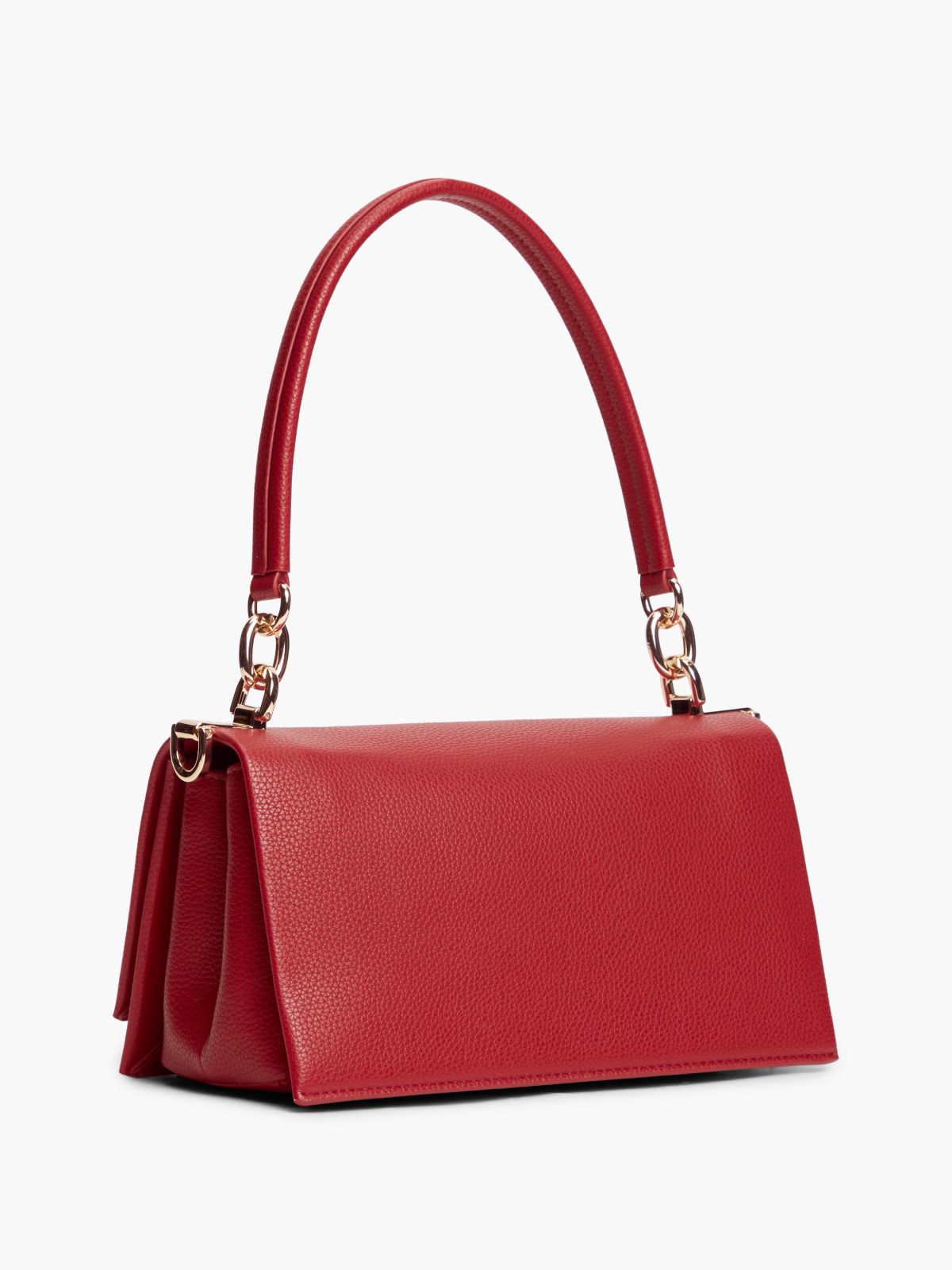 Monogram Flap-Closure Crossbody Bag — Autumn Red