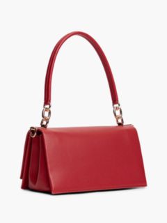 Monogram Flap-Closure Crossbody Bag — Autumn Red 3