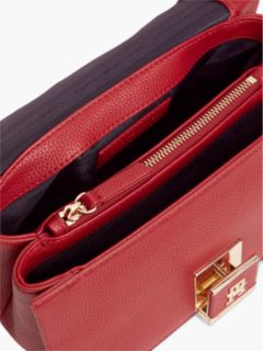 Monogram Flap-Closure Crossbody Bag — Autumn Red 5
