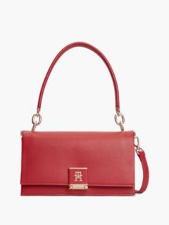 Monogram Flap-Closure Crossbody Bag — Autumn Red 1