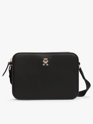 Logo Strap Crossbody Bag, Black
