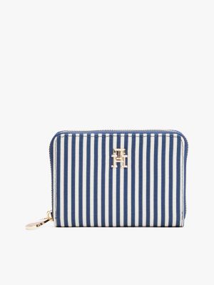 Allover Stripe Wallet, Space Blue Stripe